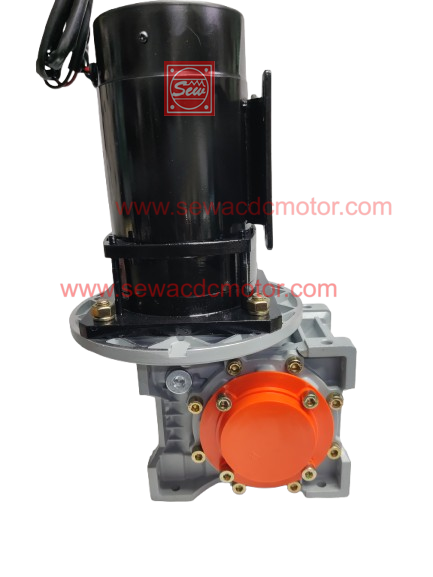 PMDC 800W 24V 100RPM 450Kg/cm Worm Gear Motor 