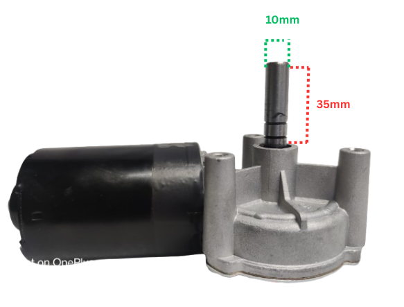 PMDC Wiper Type 100w 12v 40RPM  100 Kg/cm worm gear motor 