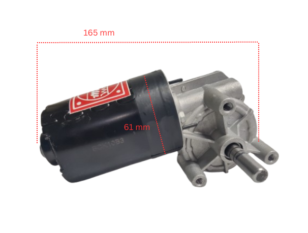 PMDC Wiper Type 100w 12v 40RPM  100 Kg/cm worm gear motor 
