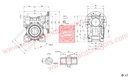 PMDC 250W 24V 8RPM 1200 Kg/cm High Torque Worm Gear Motor 