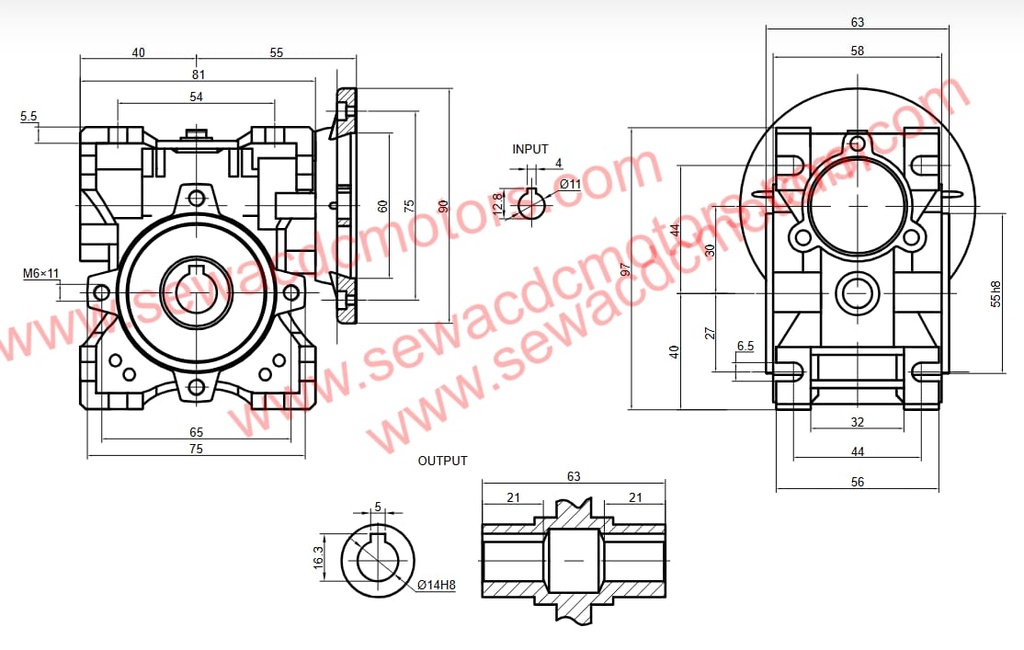 AC SYN 10SEW 45KG/CM 230V 8RPM 