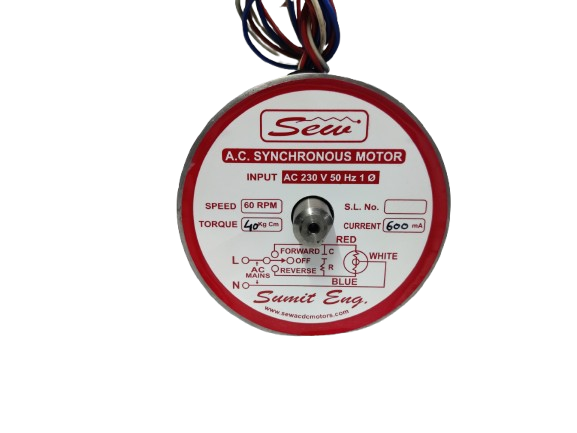 AC SYNCHRONOUS MOTOR 40 KG/CM TORQUE 230V 60RPM
