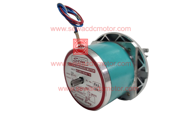 AC SYN 15SEW 250KG/CM 230V 2.5RPM Worm Gear Motor 