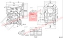 PMDC 800W 24V 100RPM 450Kg/cm Worm Gear Motor 