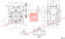 BLDC 500W 48V 400RPM 180Kg/cm Worm Gear Motor 