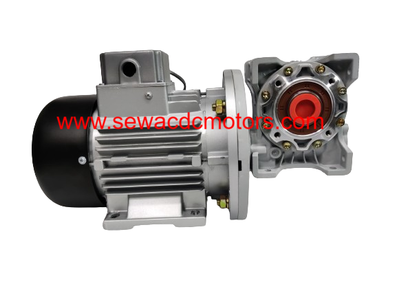 AC 1 HP 230V 15RPM 2400 KG/CM Worm Gear Motor 
