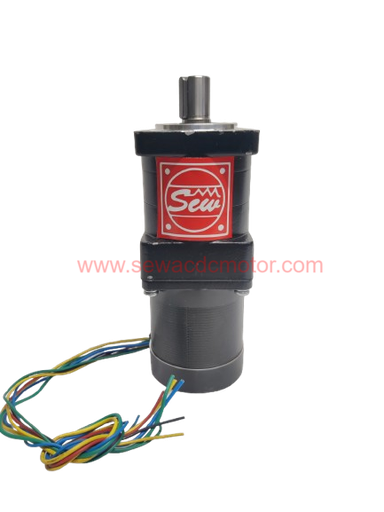 BLDC 50W 24V 125RPM 60Kg/cm Planetary Gear Motor